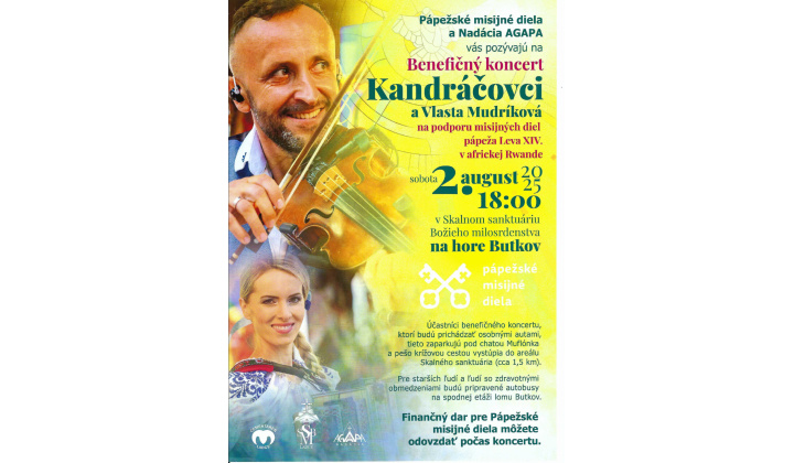Benefičný koncert Kandráčovci a Vlasta Mudríková na hore Butkov