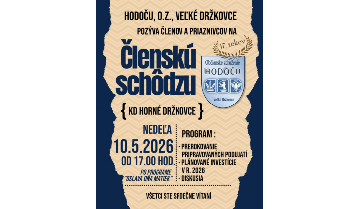 Členská schôdza HODOČU, o. z.