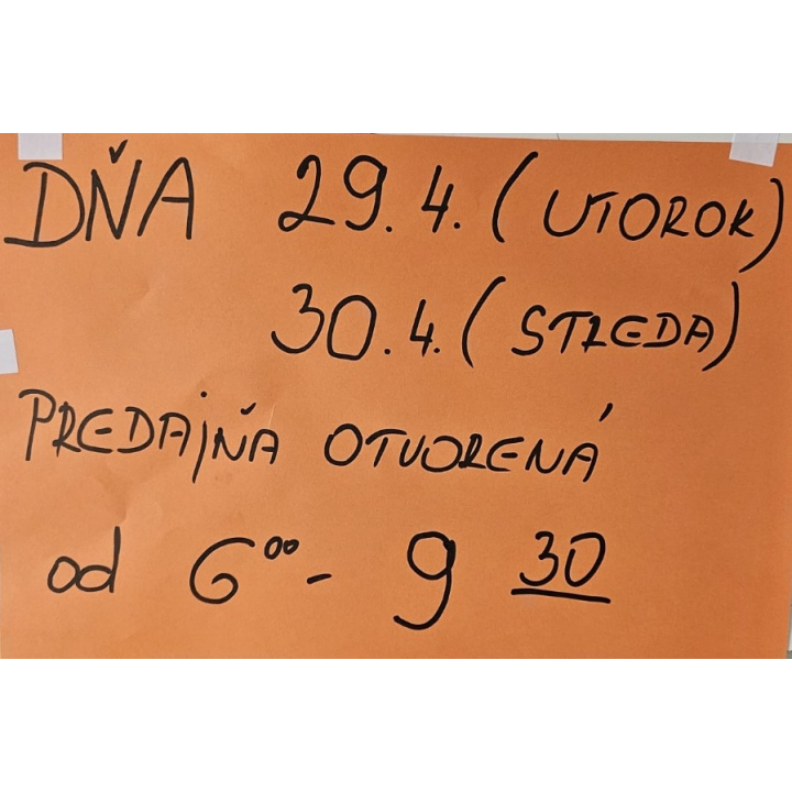 COOP Jednota 29.04. - 30.04. 2025