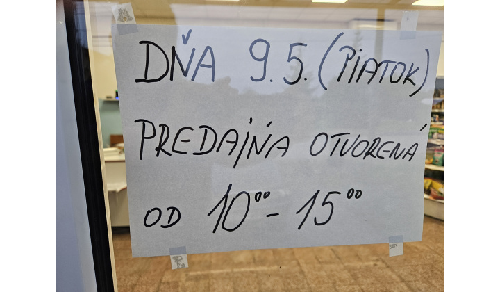 COOP Jednota 9.5.2025
