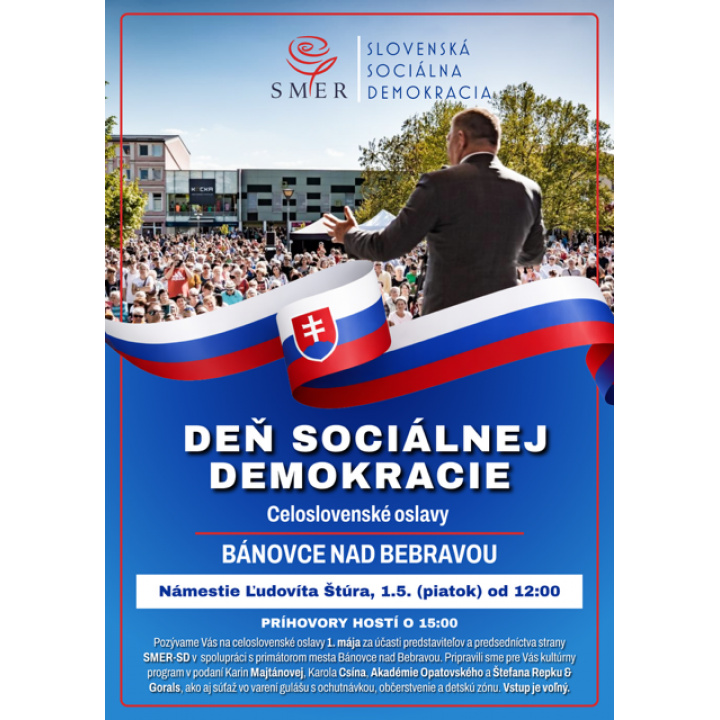 Deň sociálnej demokracie Bánovce nad Bebravou