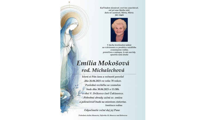 Emília Mokošová, rod. Michalechová