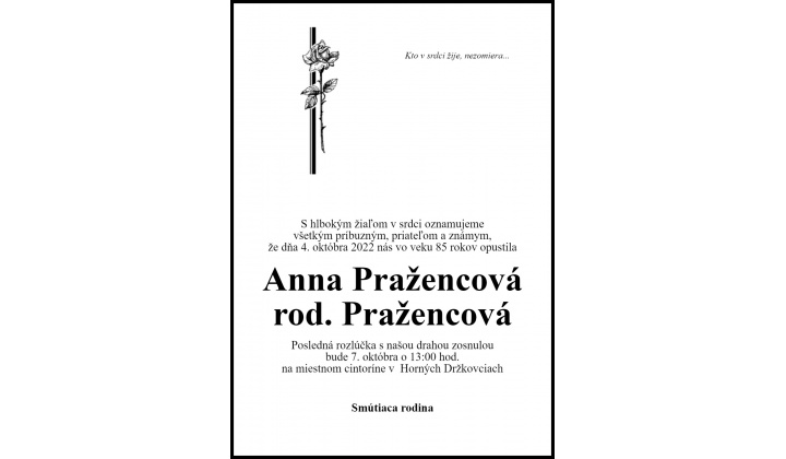 Anna Pražencová