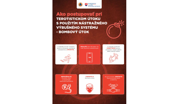 Informačné letáky - Ako sa zachovať / MIMORIADNÉ SITUÁCIE /  vypracované sekciou krízového riadenia MV SR