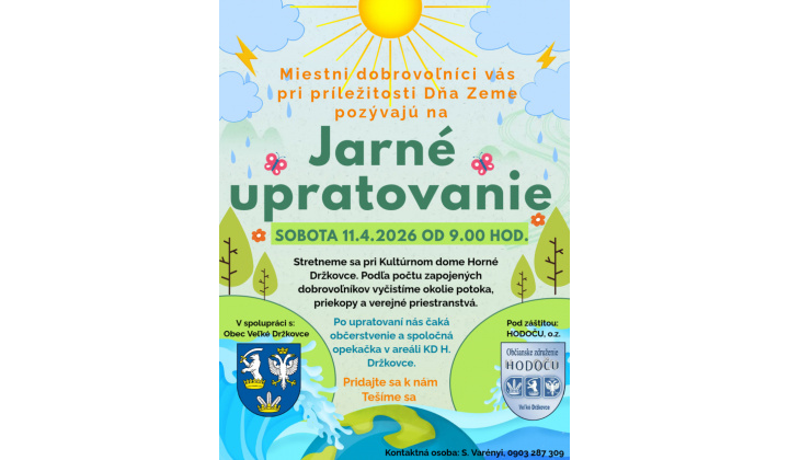 Jarné upratovanie 11.4.2026
