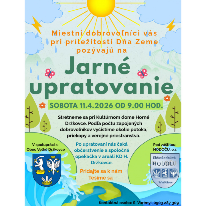 Jarné upratovanie 11.4.2026