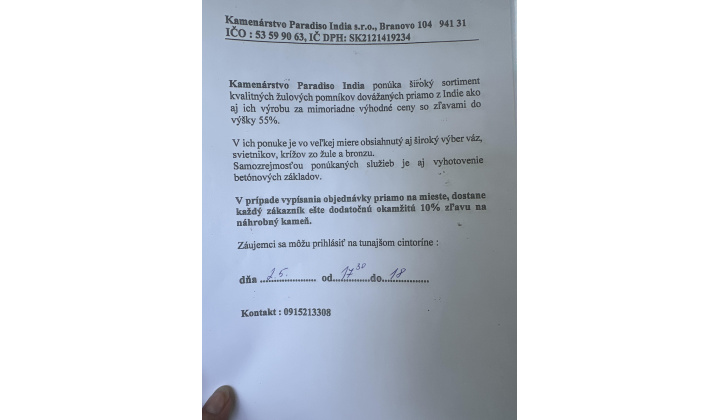 Kamenárstvo Paradiso India s.r.o.
