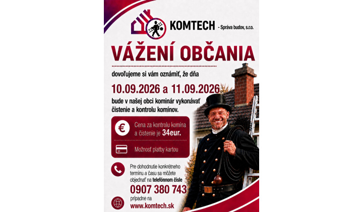Kominár v našej obci