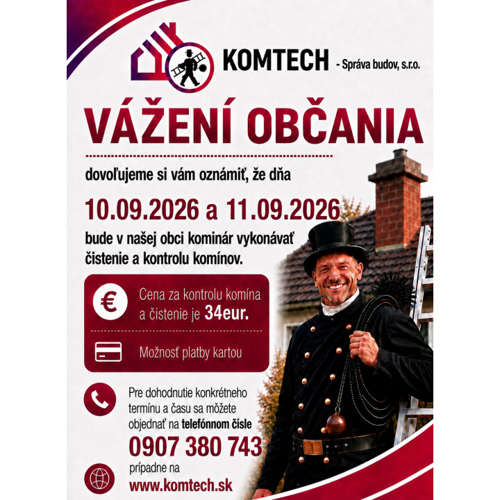 Kominár v našej obci