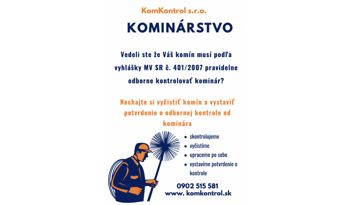 Kominár v našej obci