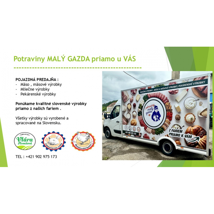 Pojazdná predajňa MALÝ GAZDA