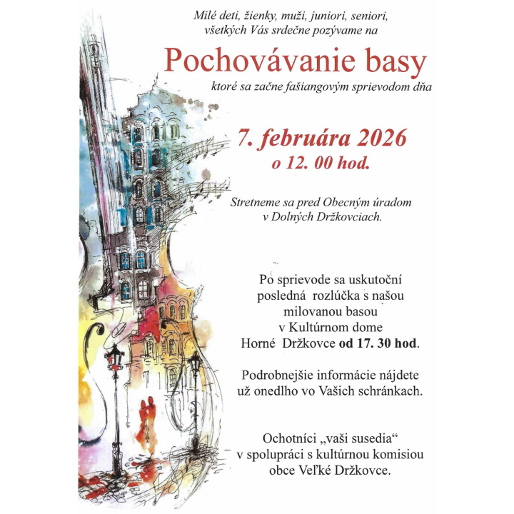 POZVÁNKA - Pochovávanie basy  07.02.2026