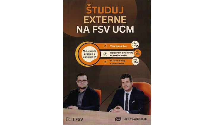 POZVÁNKA na externé štúdium a rigorózne konanie na Fakulte vied UCM v Trnave