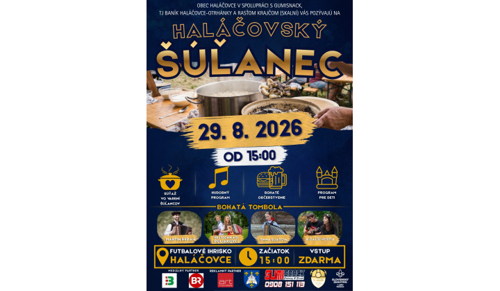 Pozvánka na Haláčovský šúlanec 29. 8. 2026