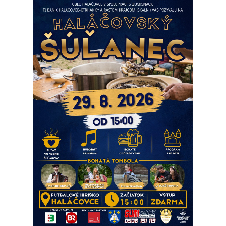 Pozvánka na Haláčovský šúlanec 29. 8. 2026