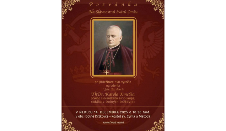 POZVÁNKA na slávnostnú svätú omšu