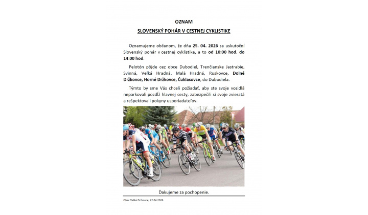 Slovenský pohár v cestnej cyklistike