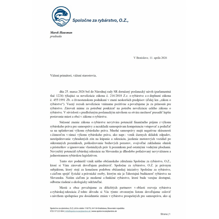 Spoločne za rybárstvo