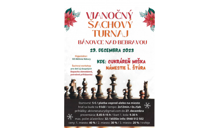 Vianočný šachový turnaj - 29.12.2023