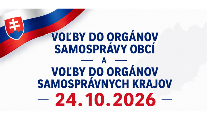 Voľby do OSO a OSÚ 24.10.2026 - Rozhodnutie predsedu Národnej rady SR o vyhlásení volieb do orgánov samosprávy obcí a  o vyhlásení volieb do orgánov samosprávnych krajov