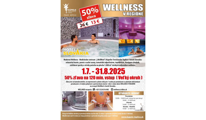 Wellness v regióne 2025